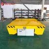 Caminhão plataforma de trilho elétrico para serviço pesado, trilho vertical e horizontal cruzado, plataforma móvel com troca automática de trilhos, carrinho de transferência de bateria