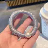 Simple Goma para el Cabello de Perlas Estilo Coreano Modelo Nuevo 2025 para Mujer, Adecuada para Viajes y el Día a Día, Accesorio Elegante y de Moda para el Cabello