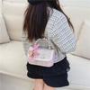 Nuevo bolso para niños, estilo extranjero, bolso de hombro portátil con perlas, bolso de mensajero de princesa coreana, cadena de moda, pequeño bolso cuadrado, venta al por mayor