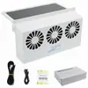 Verano nuevo artefacto de refrigeración solar para coche ventilador de escape de coche circulación de aire ventilador extractor de humo ventilador de ventilación para coche