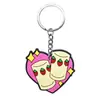 Chaveiro Criativo e Personalizado com Tema de Amor Patch de Borracha Macia PVC DIY Chaveiro de Carro Pingente de Mochila Pequeno Presente