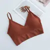 Camisola sin costuras de gran tamaño para mujer, con espalda cruzada, para yoga, transpirable, sin aros, deportiva, cómoda