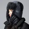 Gorro de Invierno para Mujer con Forro Polar, Gorro Engrosado a Prueba de Viento y Nieve para Ciclismo al Aire Libre, Protección para los Oídos, Resistente al Viento y al Frío, Gorro Lei Feng del Noreste para Hombres