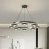 Nueva Lámpara Colgante Minimalista Popular de Espectro Completo, Lámpara LED Moderna y Sencilla para Sala de Estar, Dormitorio y Comedor, Luminaria Protectora para Ojos y Anti-Luz Azul