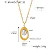 Collar con colgante de perla de lingote de oro azucarado para mujer, pequeño collar de clavícula de nicho de acero inoxidable de oro real de 18 quilates, joyería al por mayor