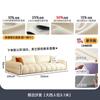 Tongyu Couro Especial Sala de Estar Sofá Nuvem Apartamento Pequeno Estilo Creme Francês Marshmallow Reto Tecla de Piano Sofá de Couro