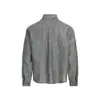 Camisa de manga larga a rayas verticales estilo retro americano para hombre, holgada y casual, adecuada para primavera y otoño, camisa versátil con cuello estilo japonés