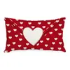 Fundas de Almohada Personalizadas para el Día de San Valentín Transfronterizas, Decoración de Atmósfera Festiva, Fundas de Cojín para Sofá del Hogar, Fundas de Cojín en Forma de Corazón para Dormitorio