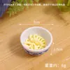 Tigela de Macarrão Semi-Pronta para Ramen Simulada Comida e Brincadeira DIY Acessórios para Macarrão Instantâneo Feito à Mão Pacote de Material para Macarrão Instantâneo