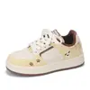 Zapatos Casuales de Terciopelo Estilo Coreano para Estudiantes Femeninas Súper Populares en Instagram Zapatillas Casuales Versátiles Diseño de Nicho Zapatos Blancos Fy-297