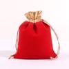 Bolsa de franela al por mayor con cordón para guardar joyas, bolsa de tela con cordón para regalo, bolsa de franela Lisi spot