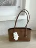 Bolso Retro de Gran Capacidad a la Moda para Viajes Diarios Nuevo Verano 2026 Color Sólido Elegante Bolso de Hombro Personalizado Bolso Tote Casual