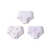Calzoncillos tipo bóxer de algodón para niñas Balabala Shorts Triangulares para Niños Pequeños y Grandes Ropa Interior de Cuatro Esquinas para Bebés Paquete de Tres de Clase A