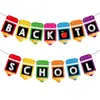 Temporada de regreso a clases transfronteriza, decoraciones para el aula, artículos para fiestas, pancartas de lápices, regreso a clases