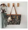 Bolso de Hombro para Mujer con Estampado de Leopardo, Estilo Coreano, Nuevo para Otoño e Invierno, Gran Capacidad, Elegante y de Moda, Transfronterizo