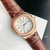Venta Caliente de Aliexpress Reloj 3K Grenade Nautilus para Hombre Reloj Mecánico Totalmente Automático Correa de Piel de Vaca Reloj de Pulsera Daiska