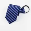 Gravata Masculina com Zíper Formal de Negócios 8cm Gravata Listrada Grátis Noivo Casamento Padrinhos Gravata Vermelha Preta