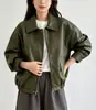 Chaqueta corta de cuero PU moderna y elegante con cuello de solapa para mujer, nuevo modelo primavera/otoño 2026, absolutamente hermosa y súper versátil para figuras petite