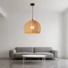 Lámpara colgante de bola de fieltro color crema con hilo de algodón estilo francés para sala de estar, comedor, dormitorio principal, estudio, luminaria de estilo bohemio