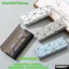 Estuche para gafas de cuero con marco de metal Advanced Sense, hecho a mano, resistente a la compresión, portátil, con tapa magnética y fusión automática.