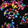 Anillo para ombligo de acrílico multicolor mixto transfronterizo europeo y americano, piercing para ombligo con barra suave UV color caramelo, joyería AliExpress