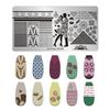 Fabricantes de Estilo Japonés Transfronterizos Suministran Tableros de Estampado para Uñas de Acero Inoxidable Plantillas de Transferencia para Impresión Pintada DIY Creatividad al por Mayor
