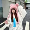 Gorro de Peluche con Relieve de Fútbol Lindo para Invierno Niña Dibujos Animados Protección para Orejas Montar Gorro Lei Feng Engrosado Imitación Pelo de Conejo Gorro Cálido