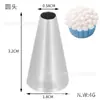 Bico de confeitar pequeno em aço inoxidável 304 para biscoitos, conjunto de decoração, ferramentas de decoração de bolo, suprimentos, atacado