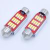 Luz de techo para coche, doble punta, 31 mm, 36 mm, 39 mm, 41 mm, 12 SMD, 4014, 12 LED, luz de matrícula continua