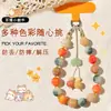 Cadena para teléfono mantra de seis caracteres raíz de Bodhi, pulsera de loto para la buena suerte, colgante de gato de la fortuna de alta gama para mujer
