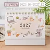 Novo Calendário de Mesa de Papel Criativo para Escritório Desktop Calendário de Planejamento Autodisciplina Ornamento 2027 Calendário de Mesa Corporativo Personalizado