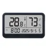 Medidor de temperatura y humedad de pantalla grande para el hogar, despertador electrónico de temperatura y humedad, despertador magnético mini, medidor de temperatura y humedad con pantalla digital al por mayor