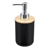 Conjunto de banheiro de alta qualidade, cor sólida, preto e branco, porta-sabonete, porta-escova de dentes, frasco de loção, copo de enxaguante bucal, caixa para cotonetes, exclusivo para exportação