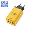 Carregador Multi-porta com Luz LED ACC 5V2A12W Adaptador de Energia Adequado para Celulares Cabeça de Carregamento Padrão Europeu/Reino Unido