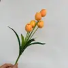 5 Tulipas de Tamanho Médio Flores Artificiais Presentes para o Dia dos Professores Flores Artificiais Adereços para Fotos Móveis para Casa Flores Artificiais