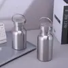 Copo de Água de Aço Inoxidável 304 Garrafa de Água Esportiva Portátil para Exterior Garrafa de Água de Grande Capacidade Camada Única de Aço Inoxidável Garrafa Americana de Boca Larga