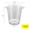 Barril de Suco com Duas Alças Champagne Plástico Barril de Cerveja Colorido Transparente Barra de Luz LED Balde de Gelo Plástico Luminoso KTV