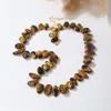 Collar de Grava de Ágata de Cristal Natural al por Mayor, Cuentas de Ágata de Cristal de Piedra Natural de Forma Irregular, Cuentas Sueltas