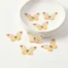 Accesorios de Mariposa de Doble Capa Simulada DIY Hechos a Mano Estéreo Mariposa Pequeña Decoraciones para Ropa Tela Accesorios de Mariposa Simulada