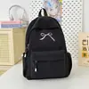 Mochila Bordada con Lazo Rosa Suave Color Melocotón Estilo Japonés Coreano Dulce Girly Estudiante Fiesta Para Clase Salida Mochila Escolar Pequeña