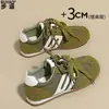 Versão em couro bovino color-blocking Estilo ballet Sapatos de treino alemães Feminino 2026 Outono Novos Sapatos Esportivos Casuais Sapatos Infantis Sapatos Forrest Gump