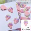 Celebrante Cibernético Joias para Unhas Dopamina Sorvete Fofo Donut Estéreo Resina Série de Desenhos Animados Acessórios para Unhas