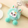 Lindo Conejo de Dibujos Animados Llavero de Peluche Muñeco Bola de Carbón Pequeña Colgante para Coche Bolsa Adorno para Mochila Muñeca Venta al por Mayor