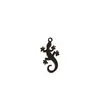 5 Piezas/Paquete Colgante de Lagarto Gecko Accesorios para Joyería DIY Acero Inoxidable Collar Pulsera Pendientes Animales Accesorios Colgantes