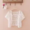 Chaqueta Chal de Encaje, Ropa Exterior Corta de Verano, Cárdigan Delgado Superior, Chaleco Versátil para Mujer, Combinado con una Falda de Tirantes