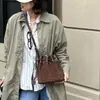 Bolsa Saco Patchwork de Couro Fosco 2026 Nova Camurça Couro Genuíno Cordão Transversal Pequena Bolsa Retro Nicho de Ombro