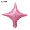Globo de Estrella de Cuatro Puntas de 10 pulgadas de Papel de Aluminio con Luz Intermitente Estrella Cruzada Decoración de Fiesta Arreglo Globo de Cuatro Puntas Venta al por Mayor