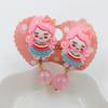Pendientes con clip para las orejas para niñas, sin perforaciones, con diseño de dibujos animados de princesas, bonitos y antidolor, de moda para niñas de Corea del Sur.