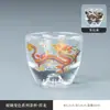 Taza de Té de Vidrio para Pez Dorado Japonés Hecha a Mano Pintada a Color Taza para Cata de Té Juego de Té de Cristal Taza para Anfitrión Taza de Té Kung Fu Taza Individual