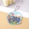 Colgante de shaker de acrílico transparente llavero de dibujos animados decoración linda para estudiantes pequeño regalo decorativo de alto valor